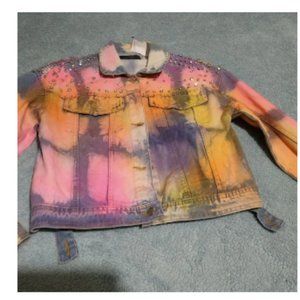 Ladies multi color Jean jacket